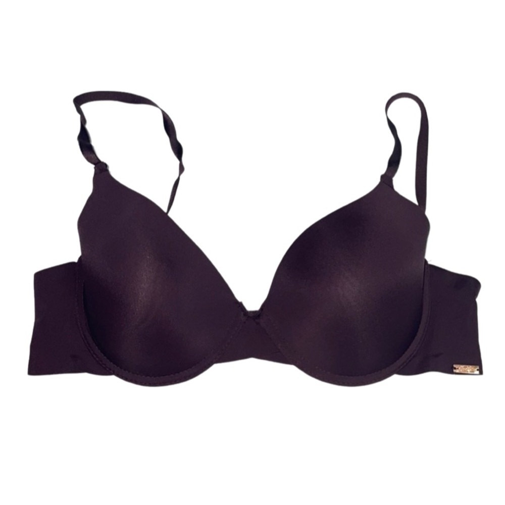Rachel Roy Lightly Padded Bra - Burgundy - Size 36C